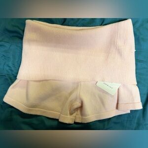 Essentials Women's Soft Pink Ribbed Panties